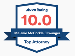 Avvo Rating 10.0 - Melanie McCorkle Ellwanger